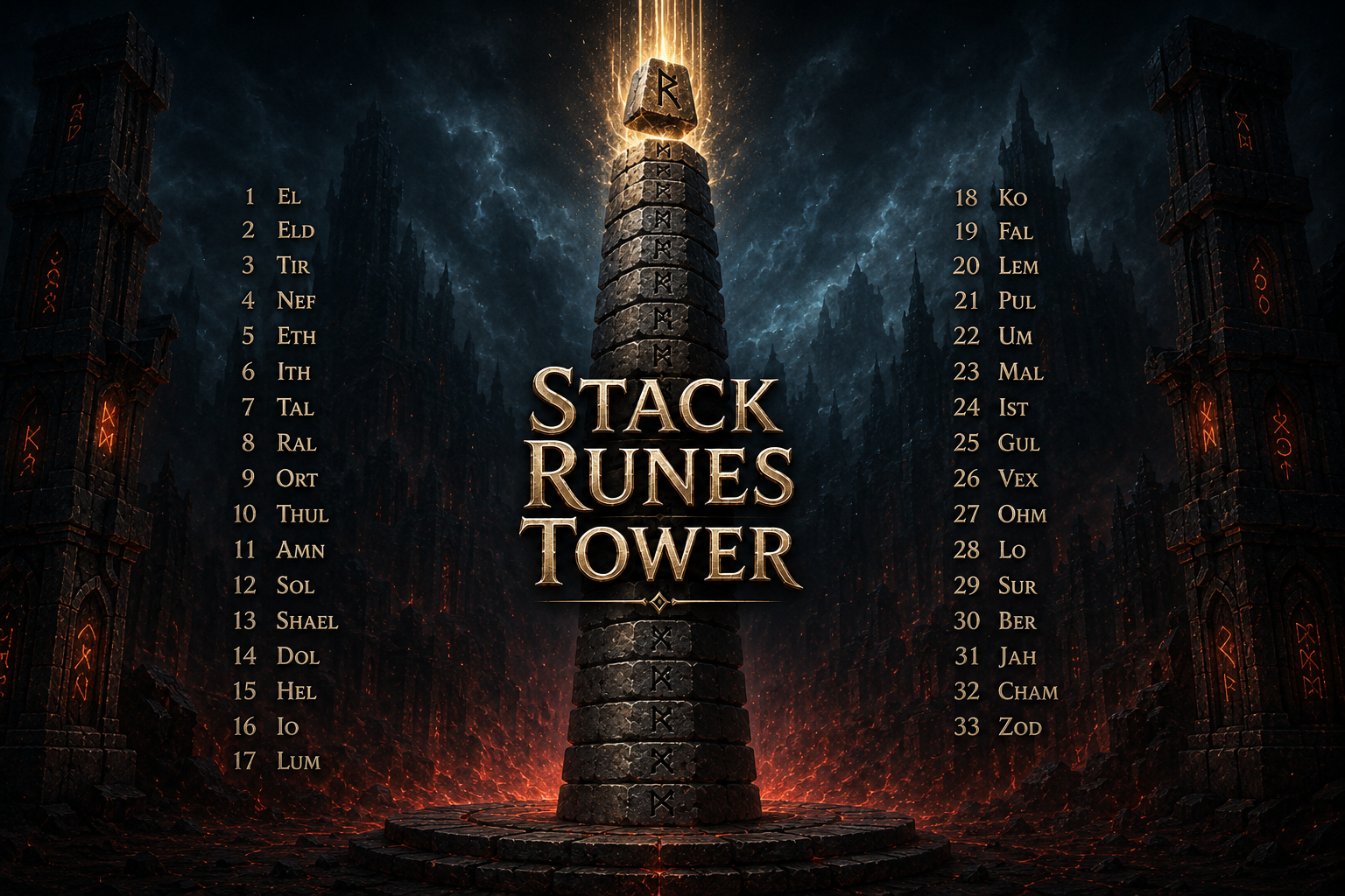Stack Runes Tower